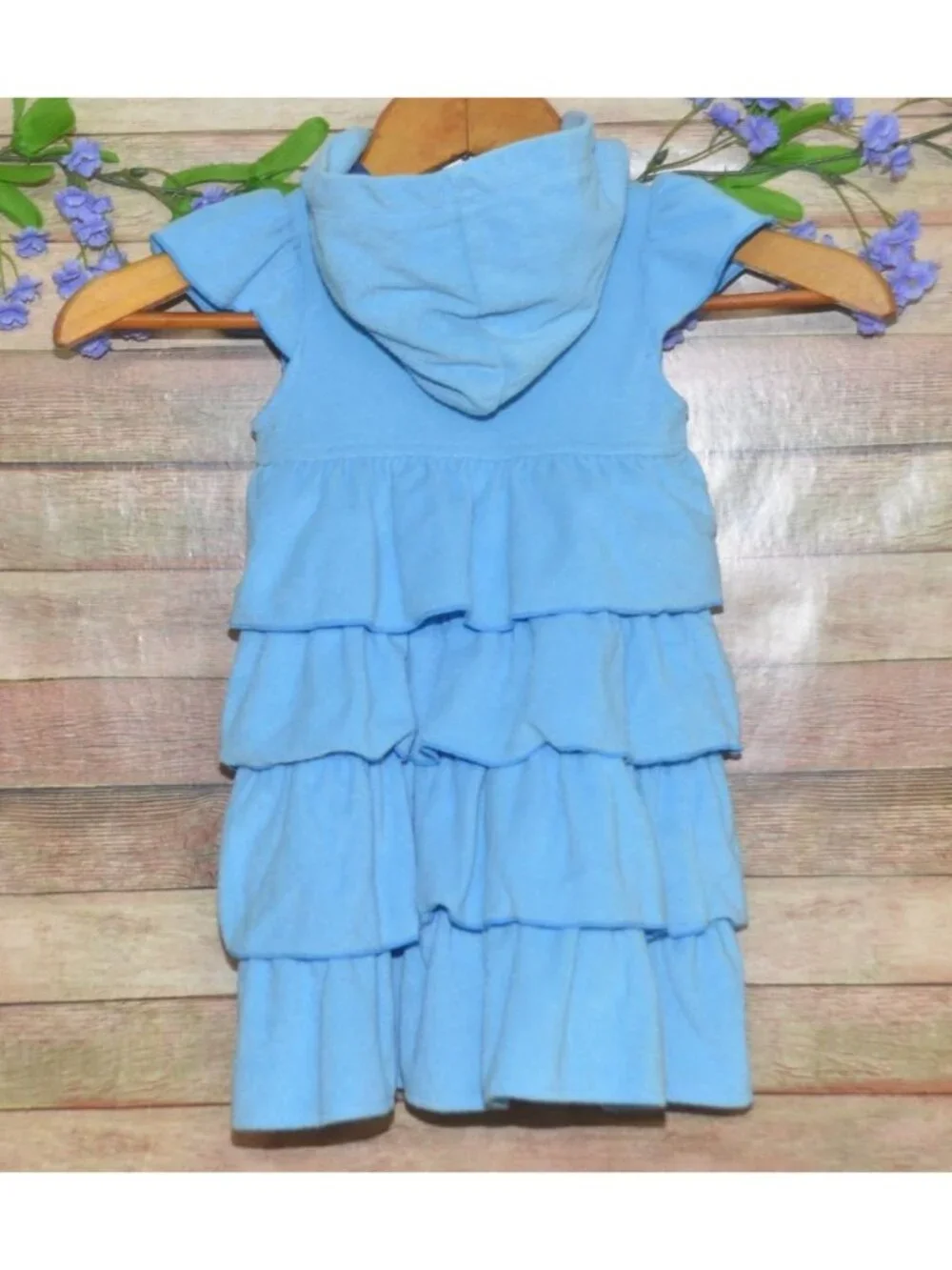 Disney Store Princess Cinderella Girls 3T Ruffle & Bow Swimsuit Hooded Cover Up